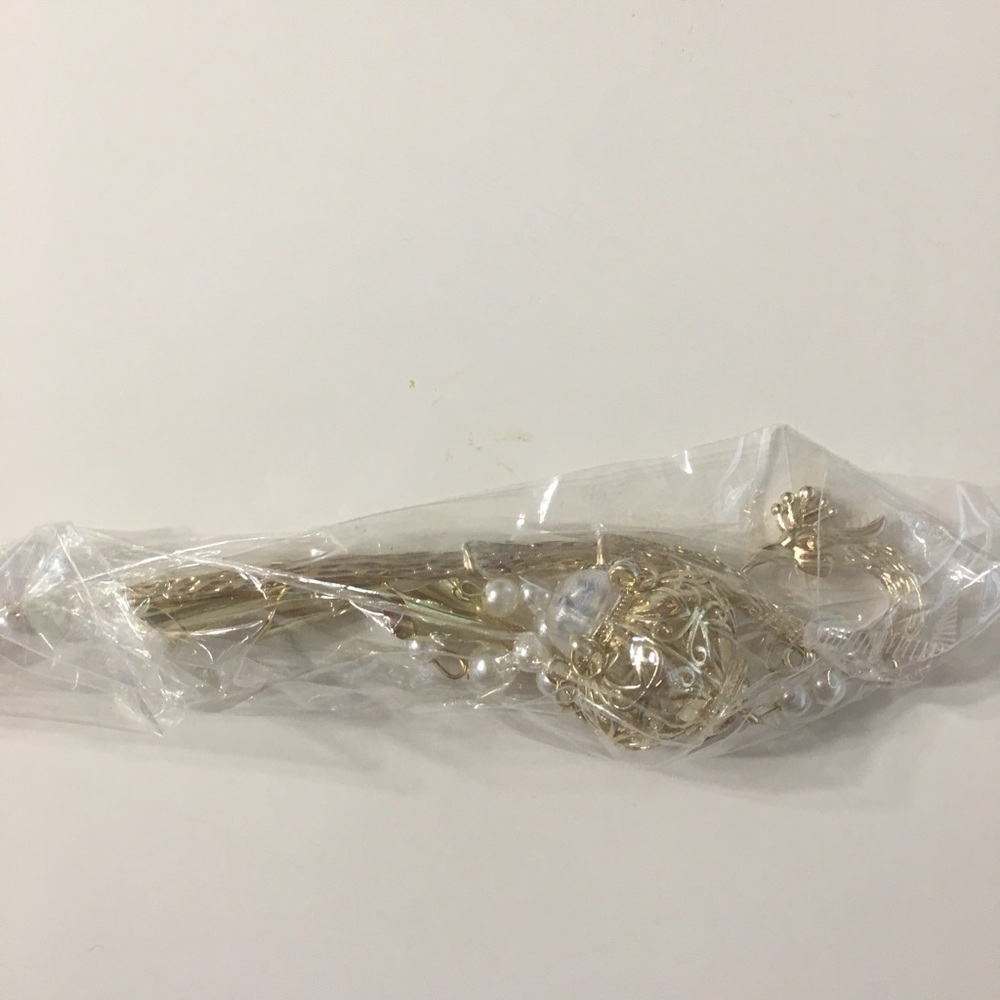 Chinese lantern lightup hair pin with dangle